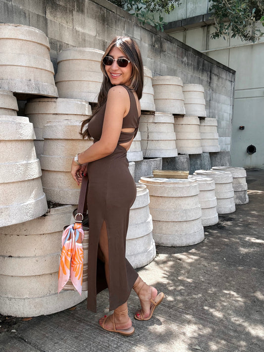 Cross Back Bodycon Dress