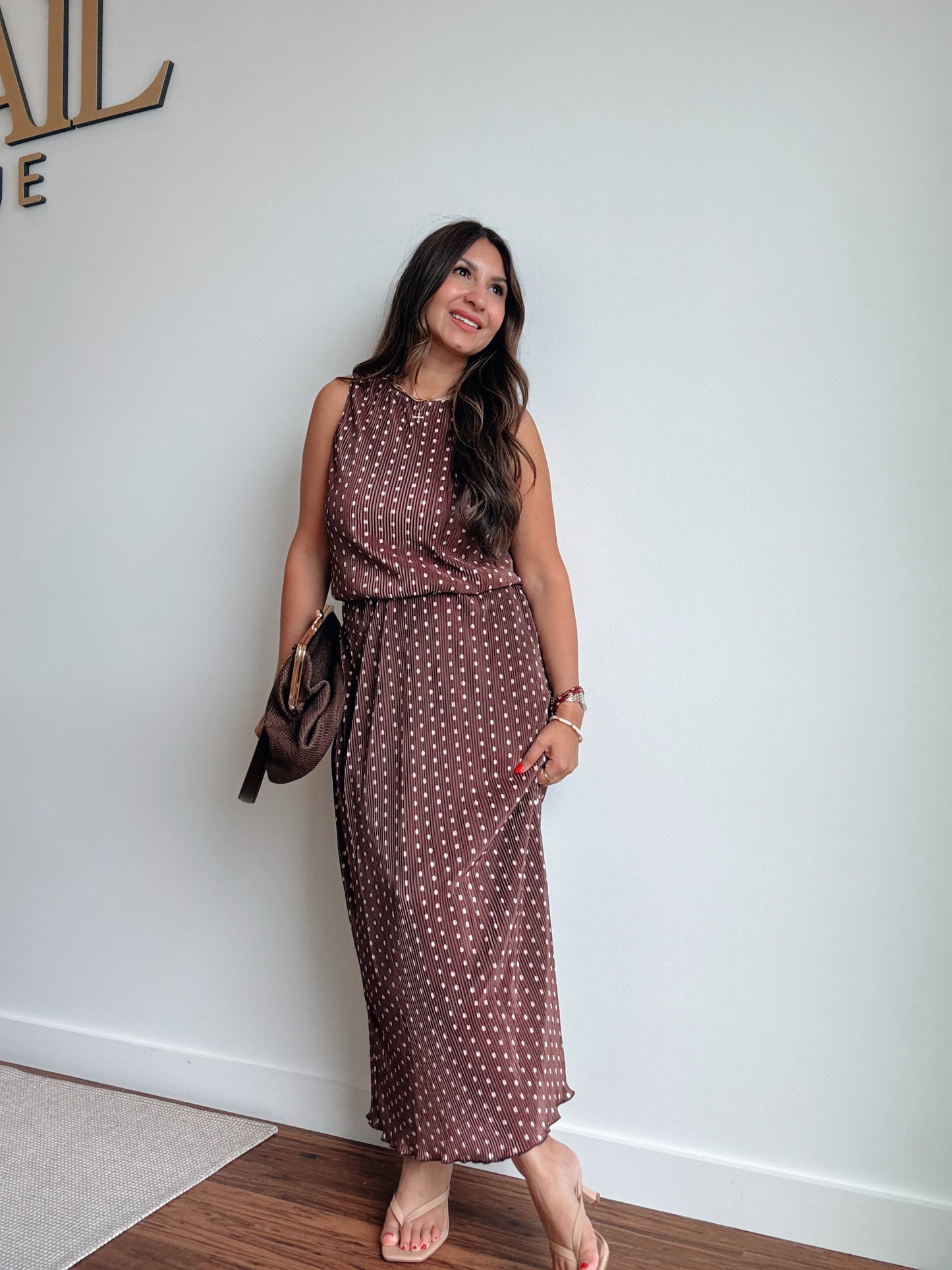 Brown Dot Skirt
