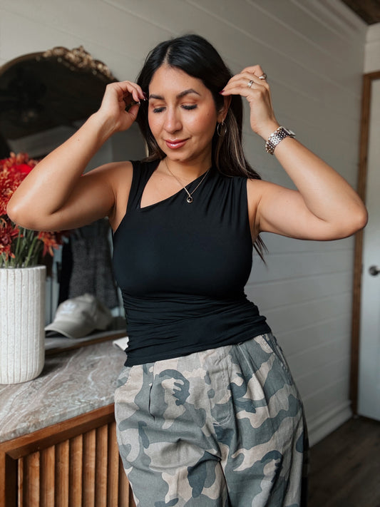 Black Asymmetrical Top