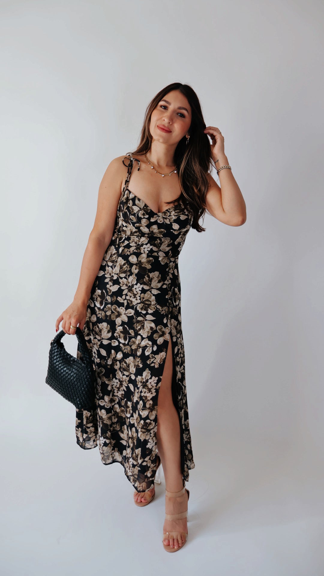 Holiday Midnight Floral Dress