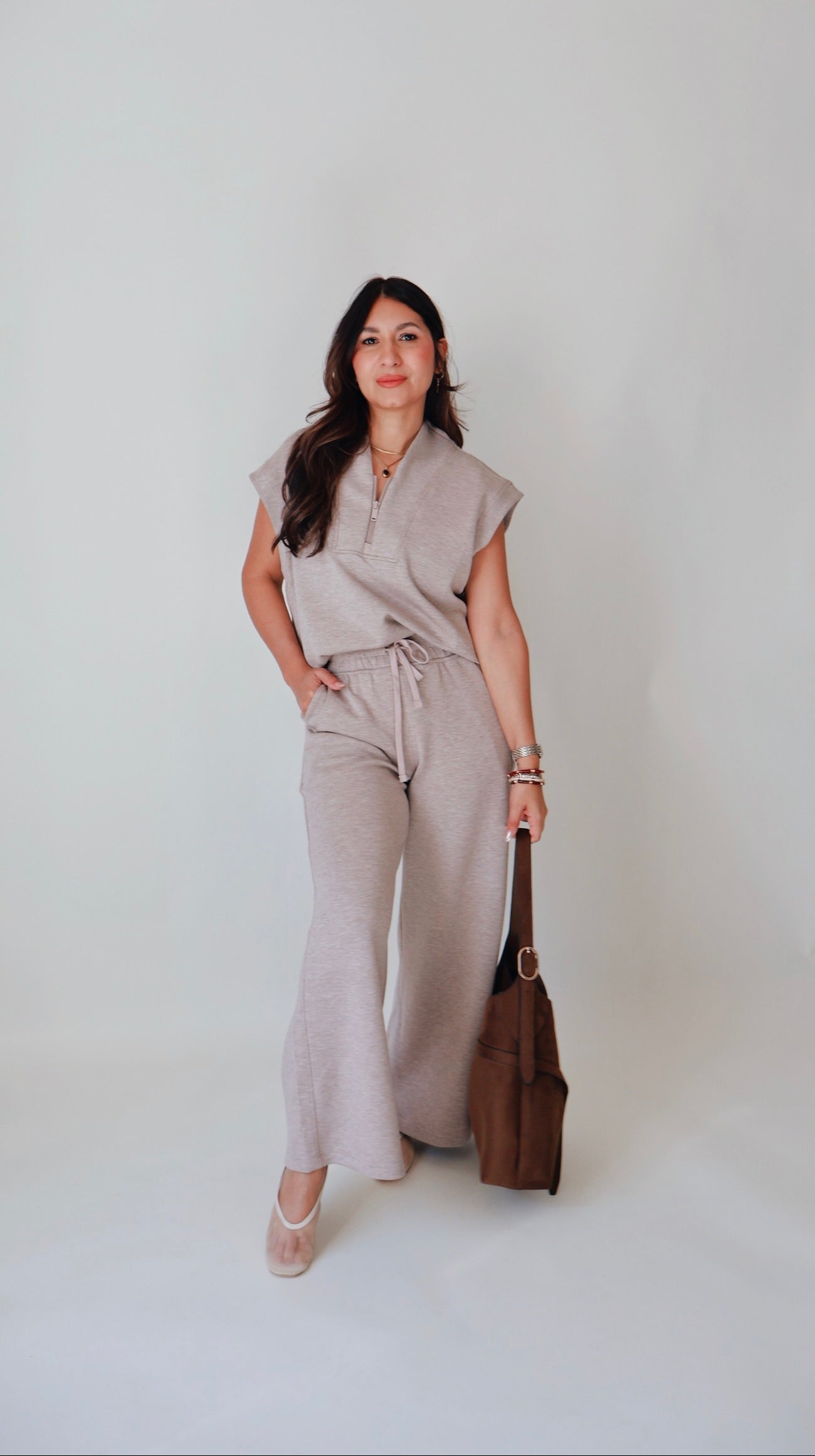 Mocha Wide Leg Pants