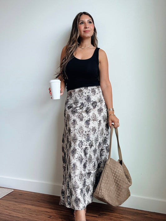 Python Maxi Skirt