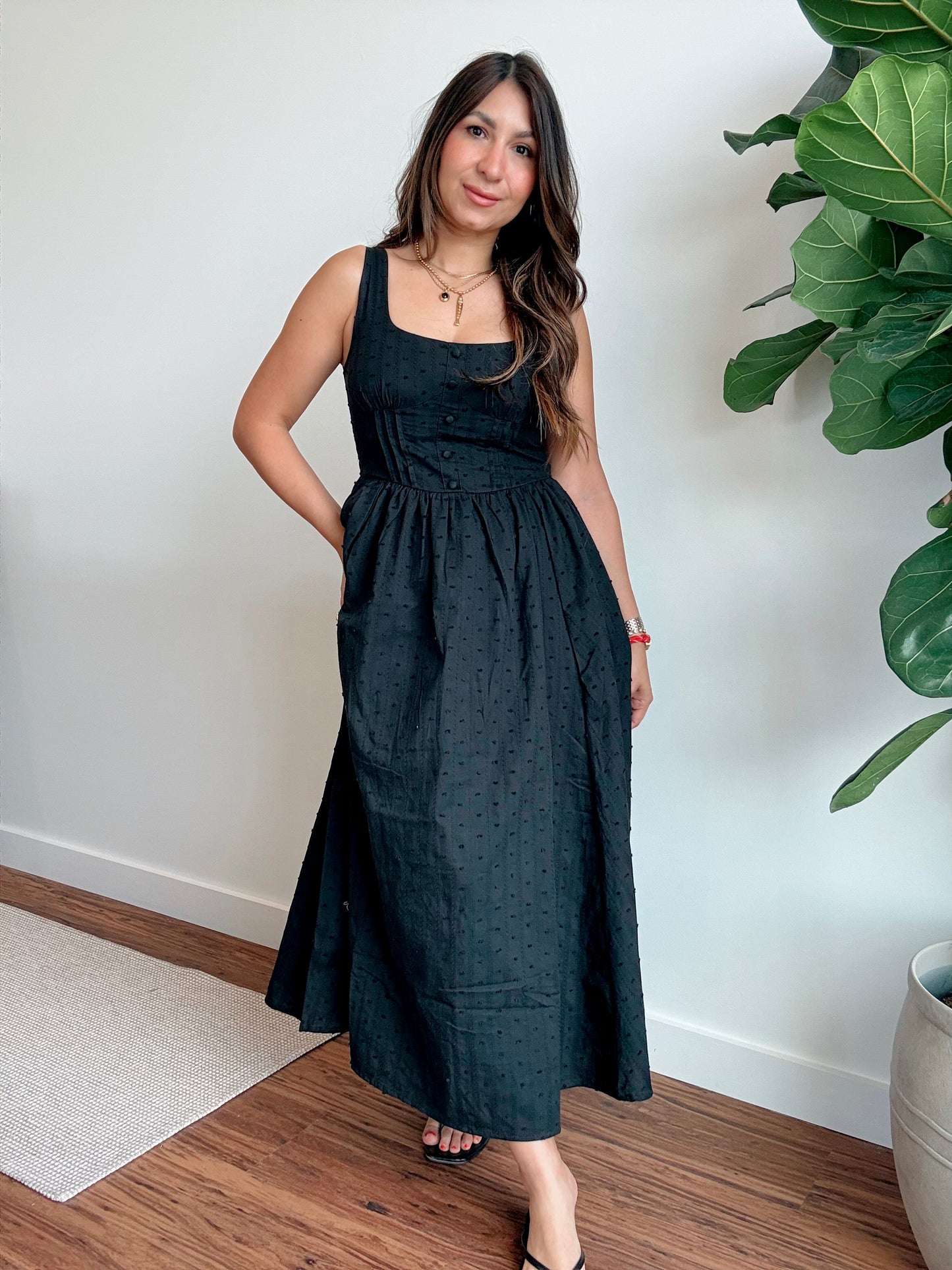 Ginni Black Bustier Dress