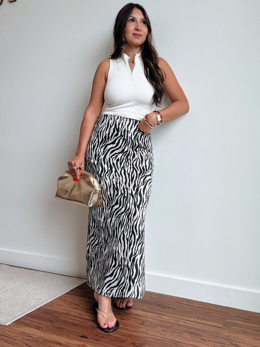 Zoe Zebra Skirt