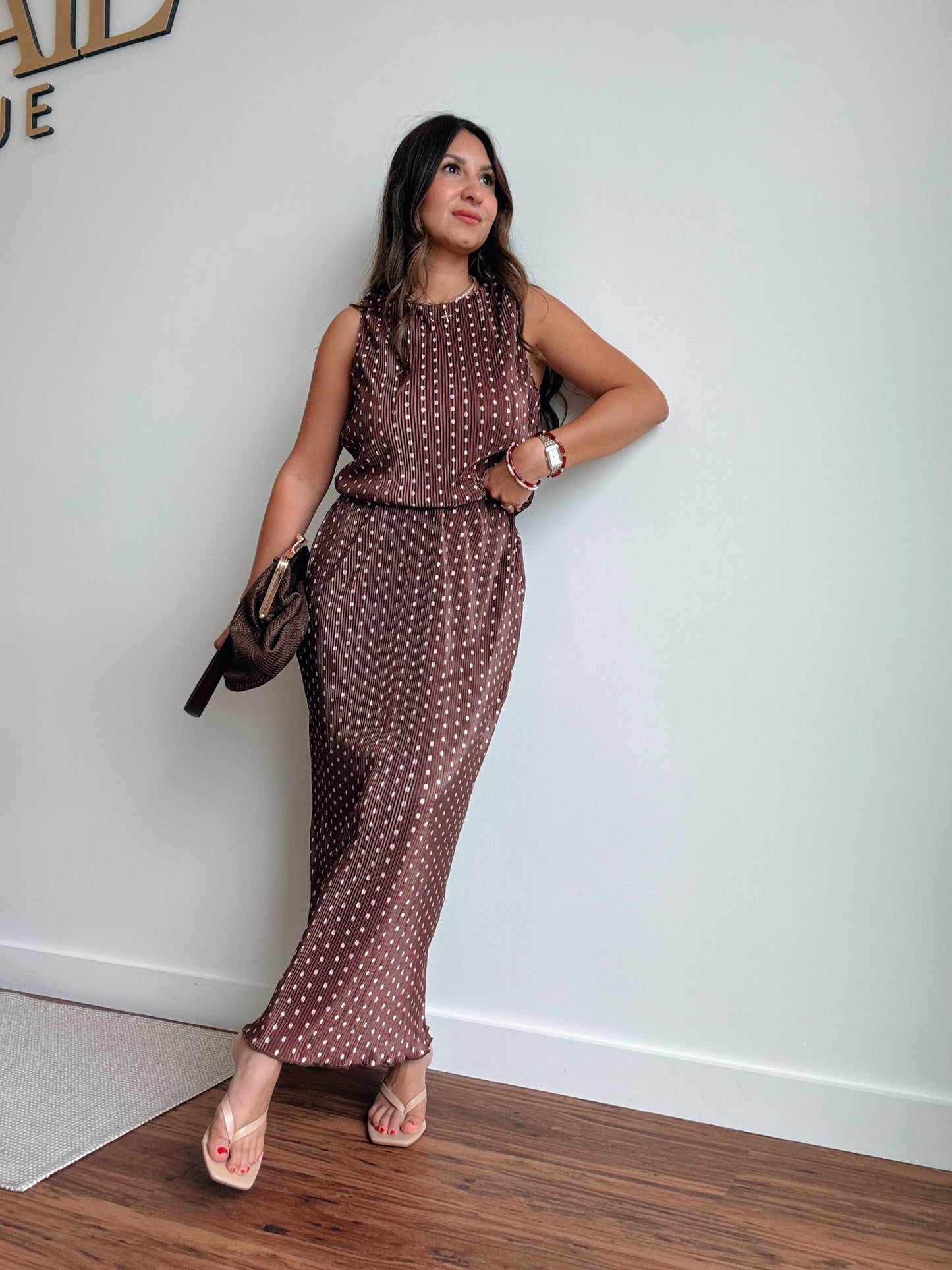 Brown Dot Skirt