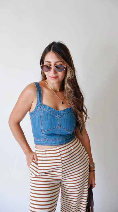 Definite Sweetie Denim Bustier