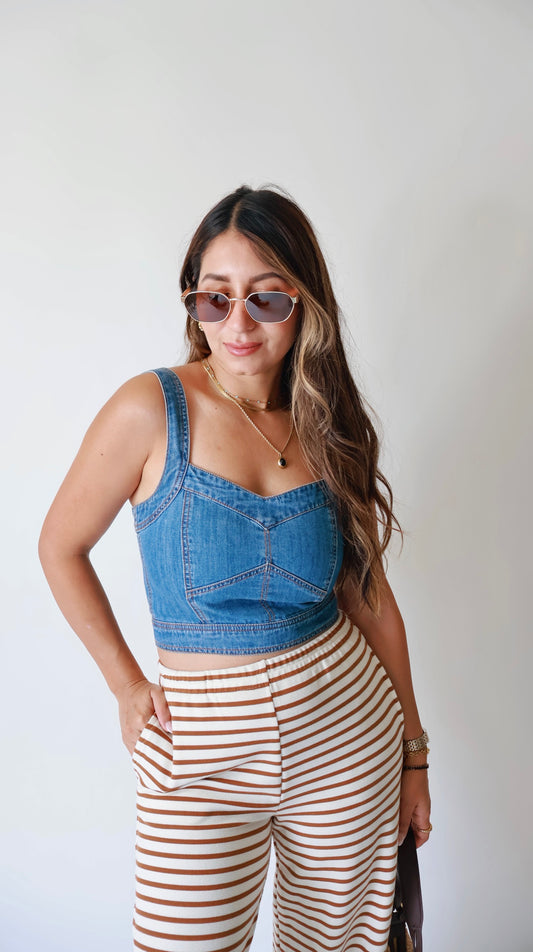 Definite Sweetie Denim Bustier