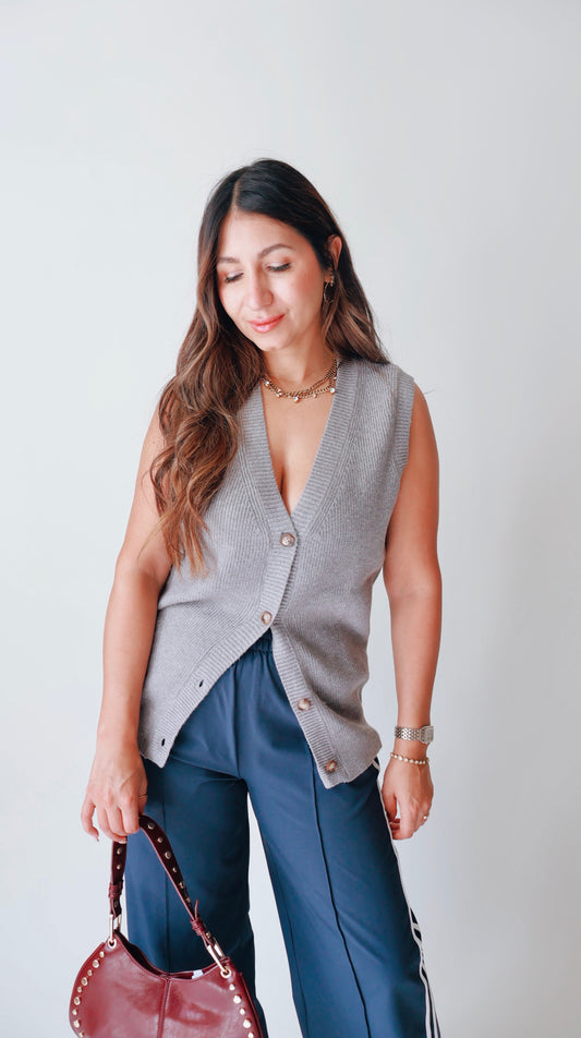 Heather Gray Sweater Vest