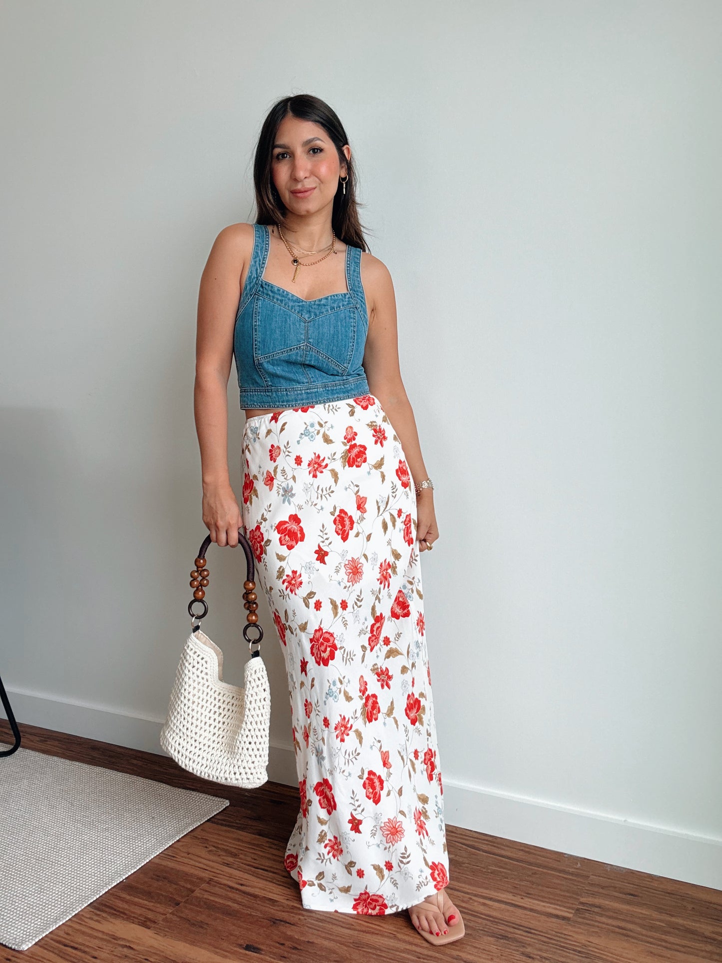 Garden Floral Slip Skirt