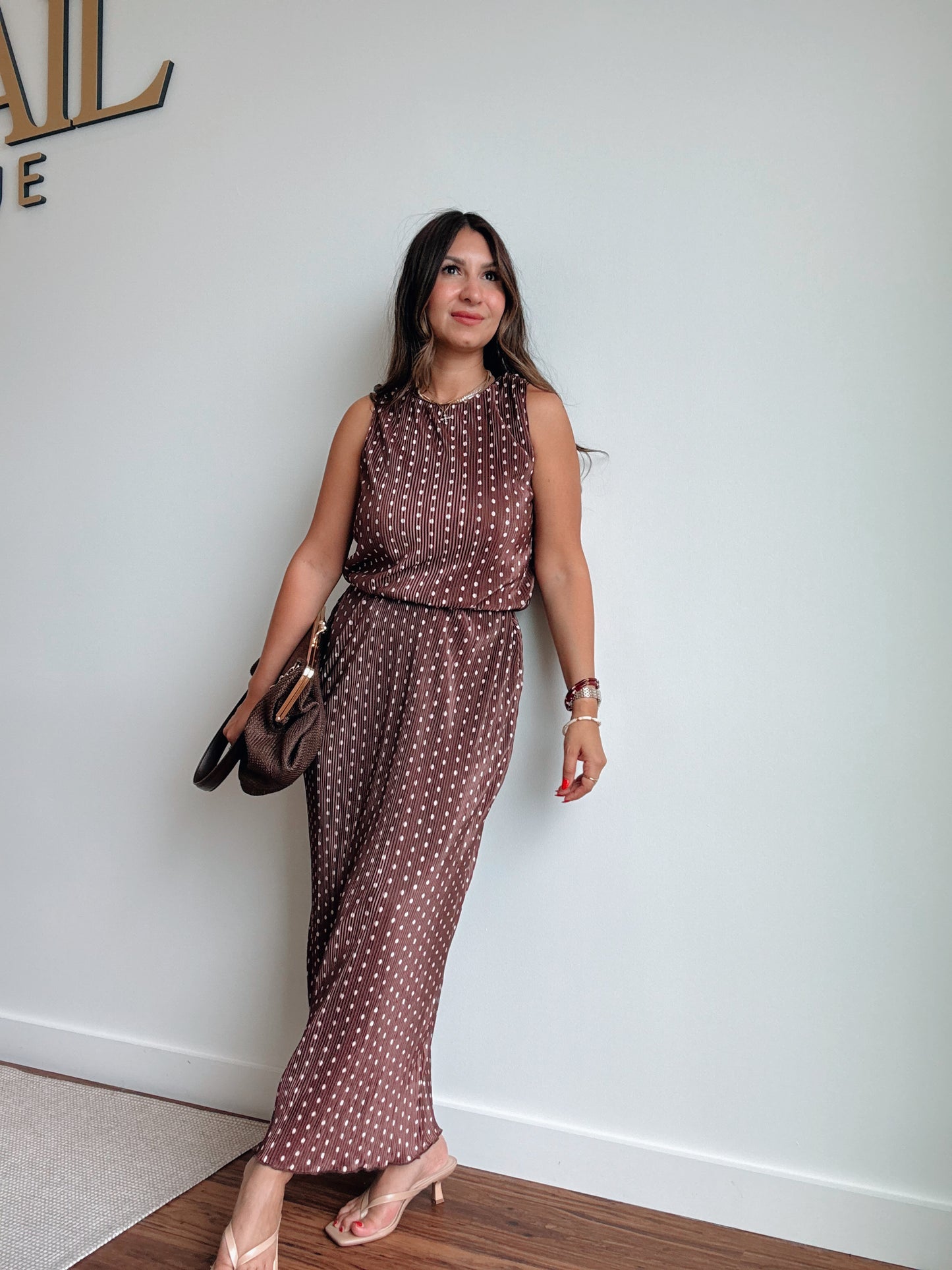 Brown Dot Skirt