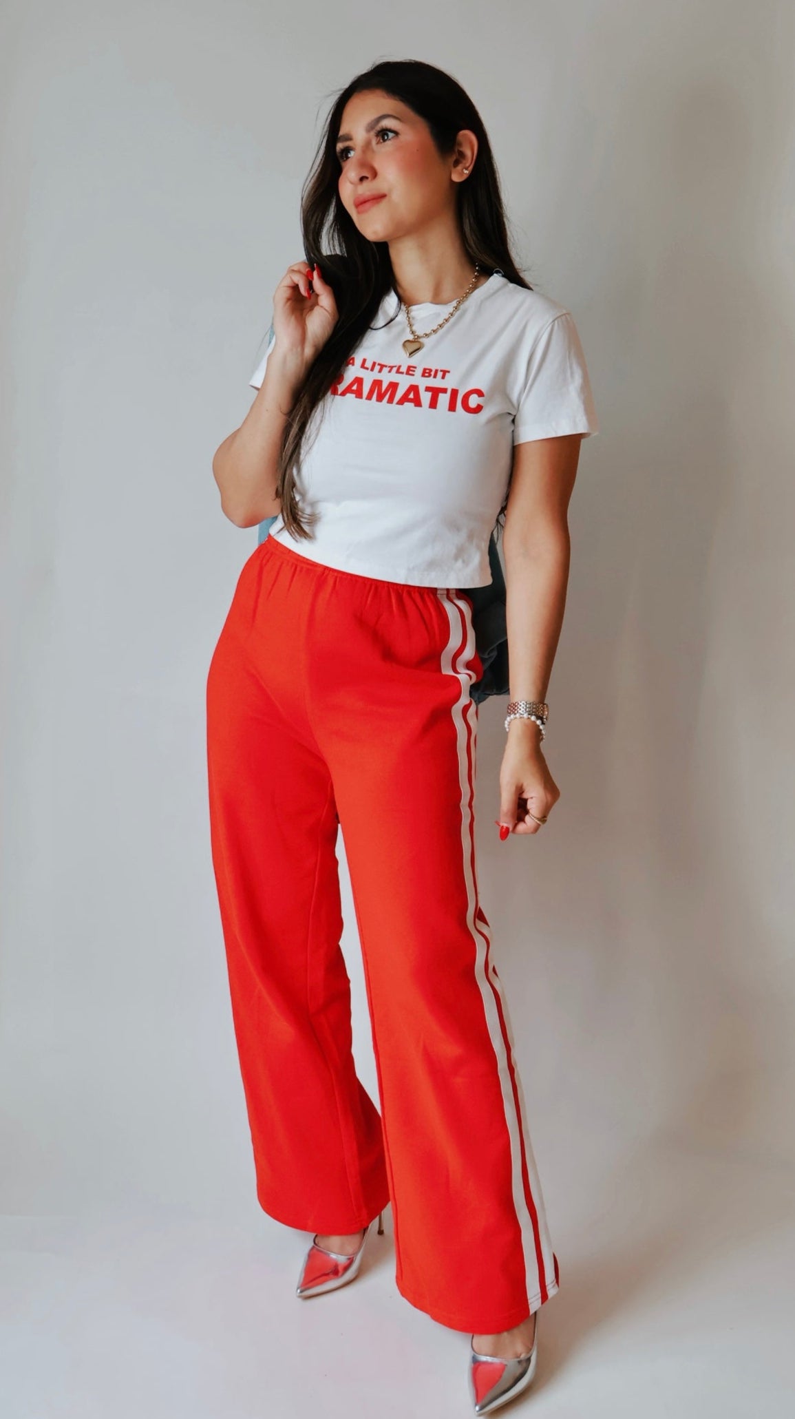 Cherry Red Track Pants