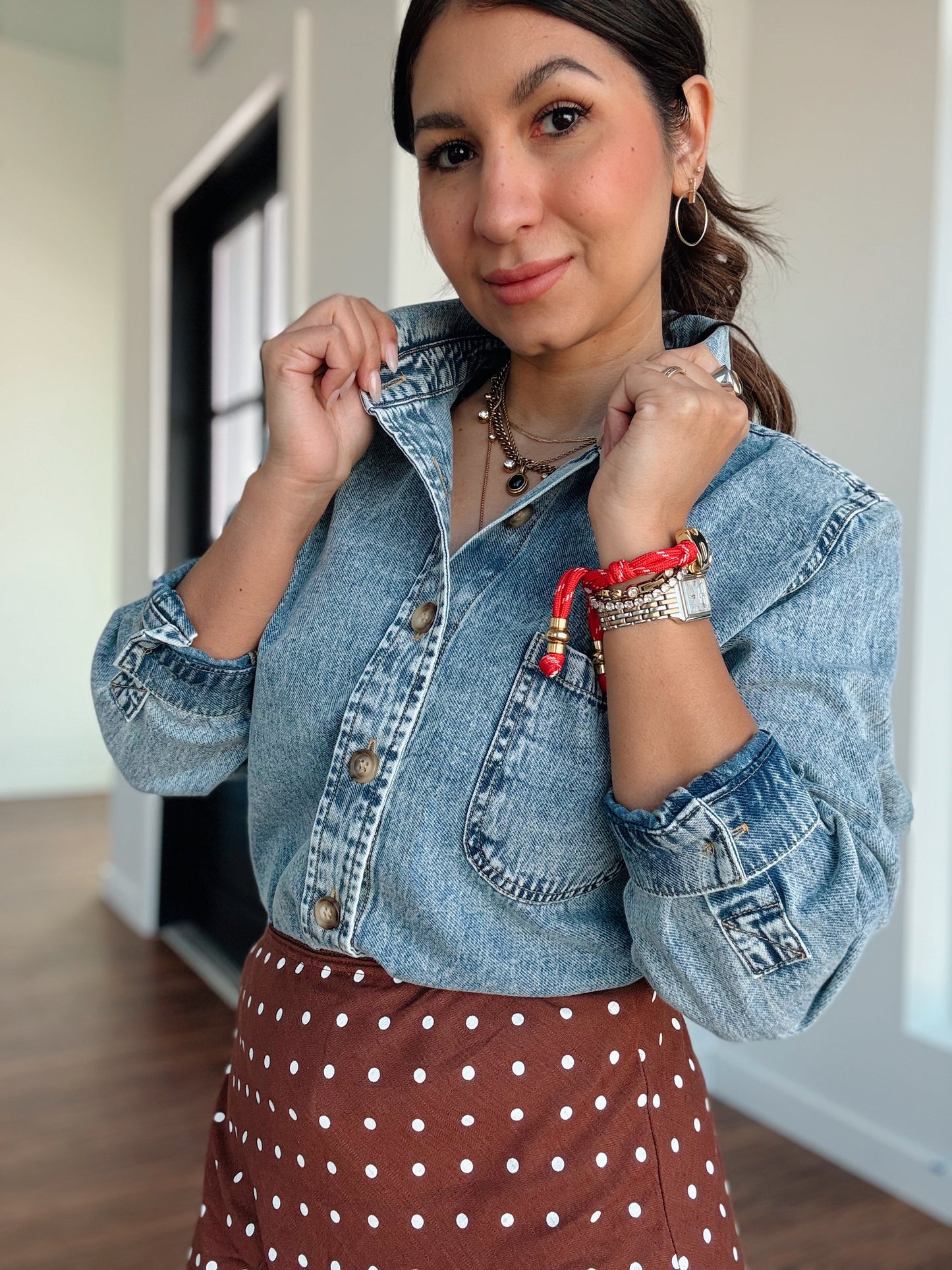 Charlotte Boxy Denim Shirt