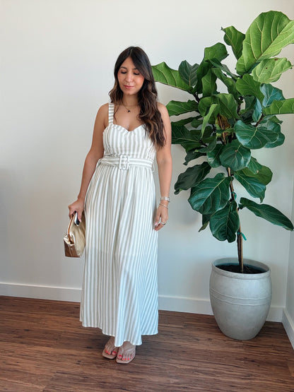 Pistachio Striped Dress