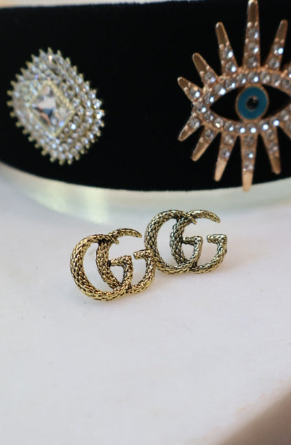 "GG" Snake Post Earrings