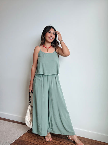 Sage Summer Jumpsuit