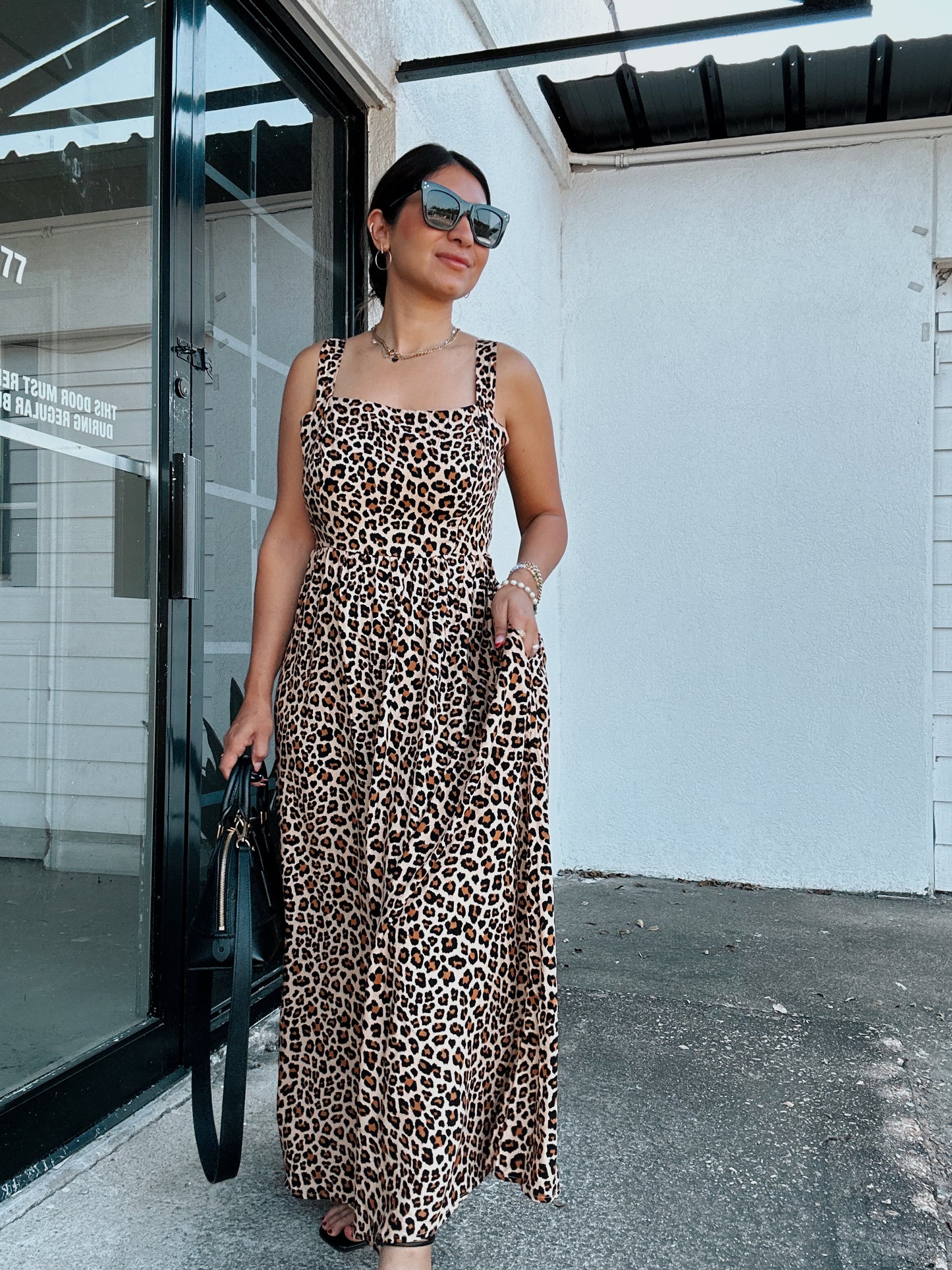 Purrfect Leopard Maxi Dress