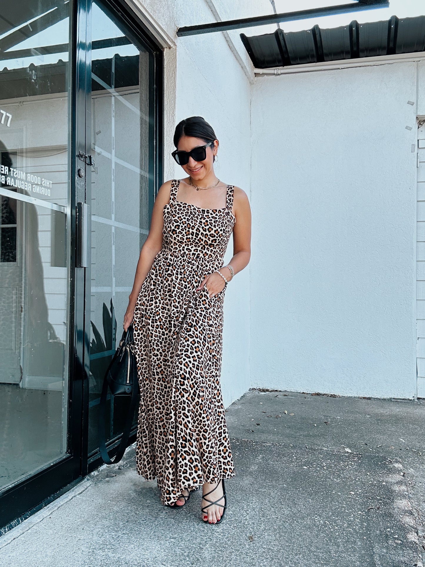 Purrfect Leopard Maxi Dress