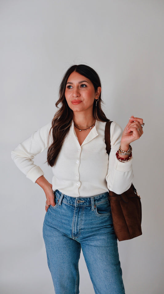 Original Soft White Cardigan