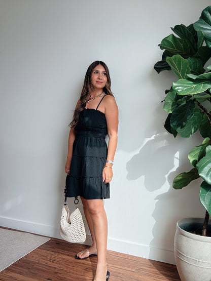 Steph Black Mini Dress