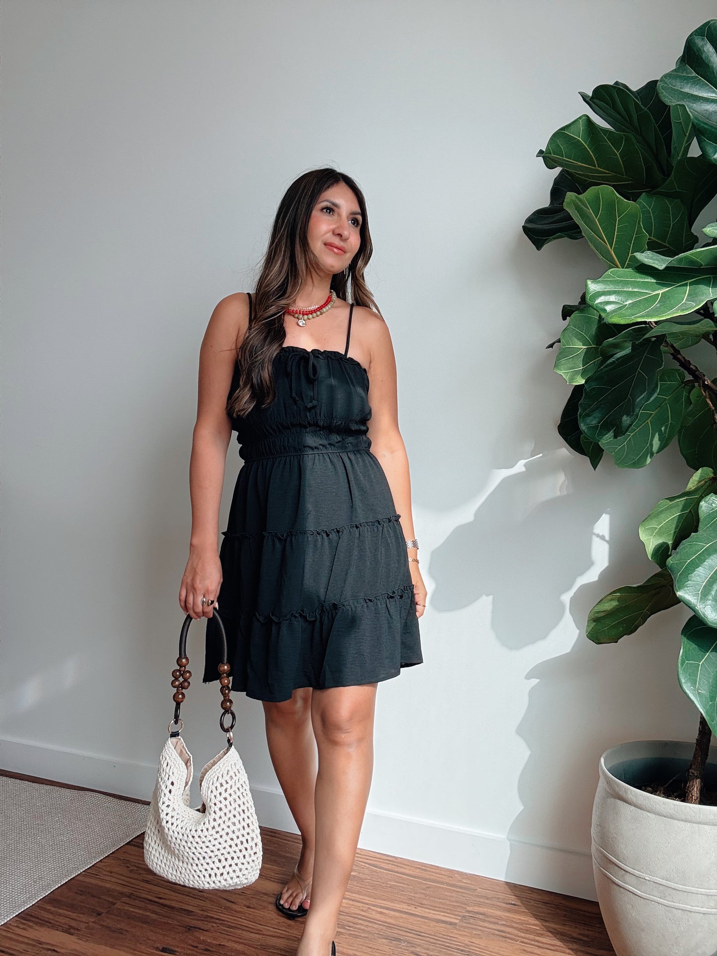 Steph Black Mini Dress