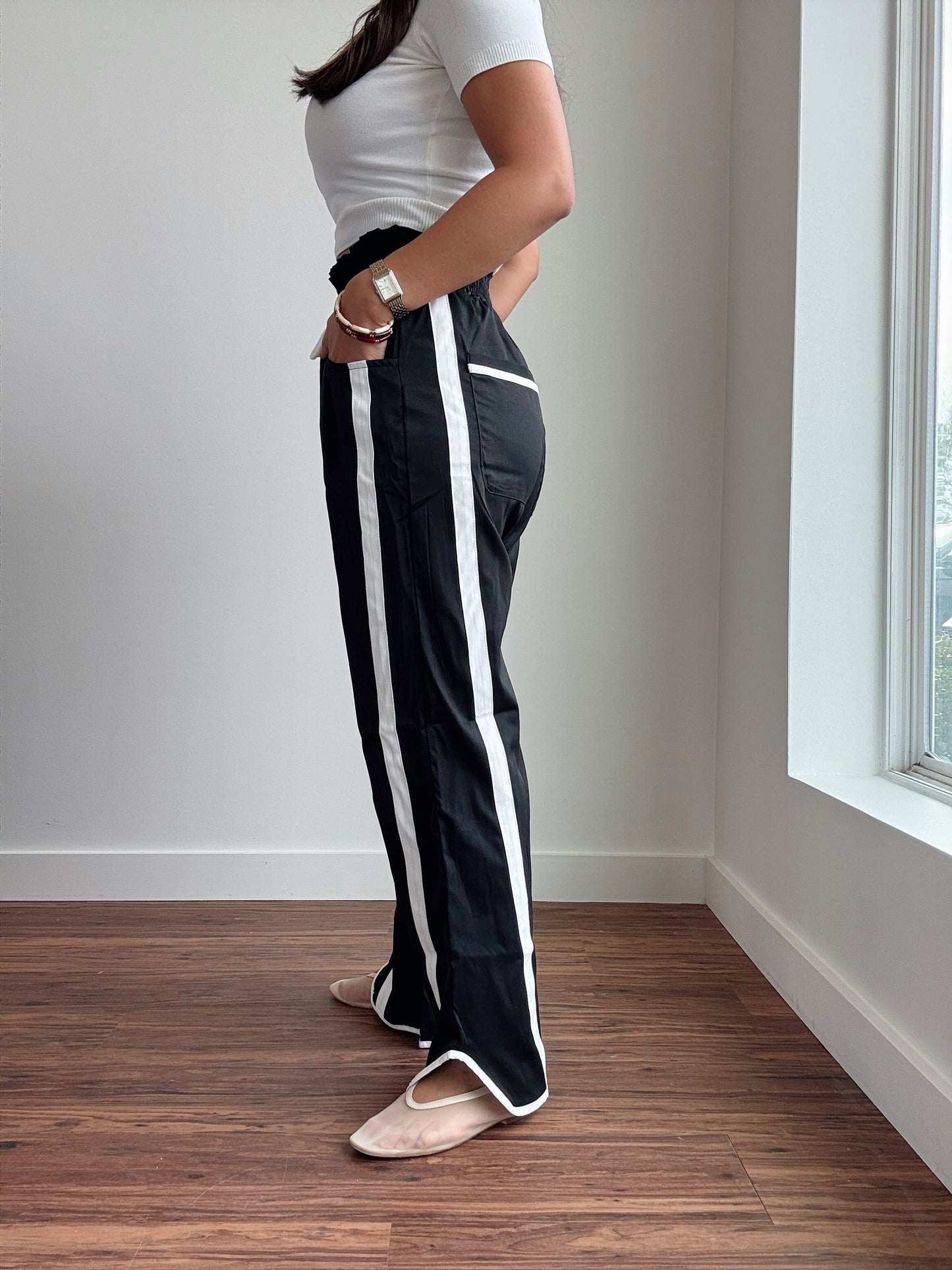 Iconic Black Track Pants