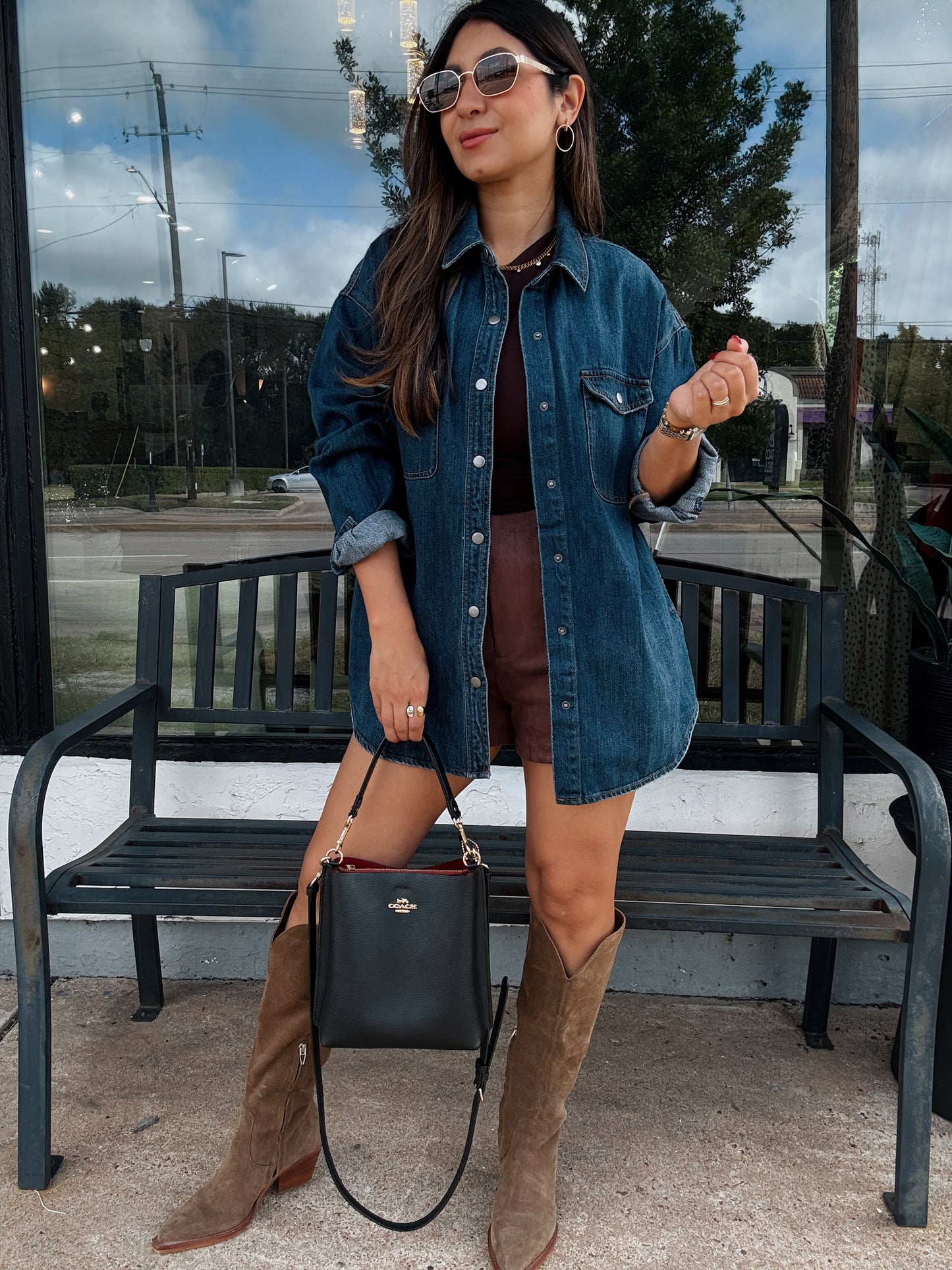 Willow Dark Denim Shacket