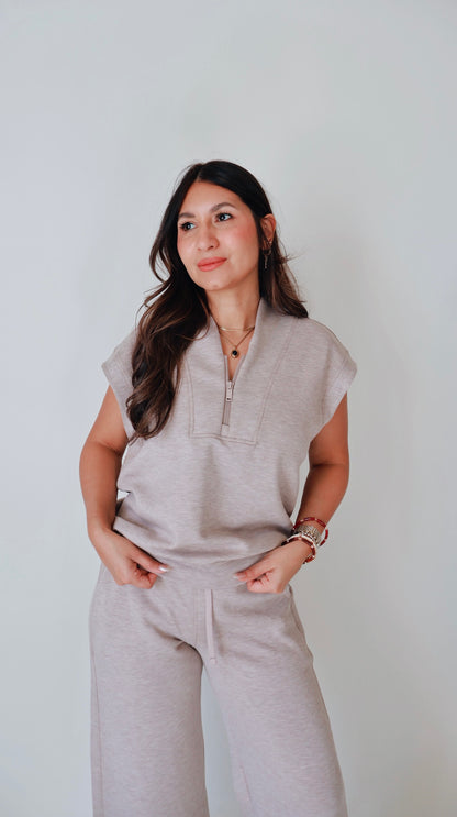 Lux Mocha Leasure Top