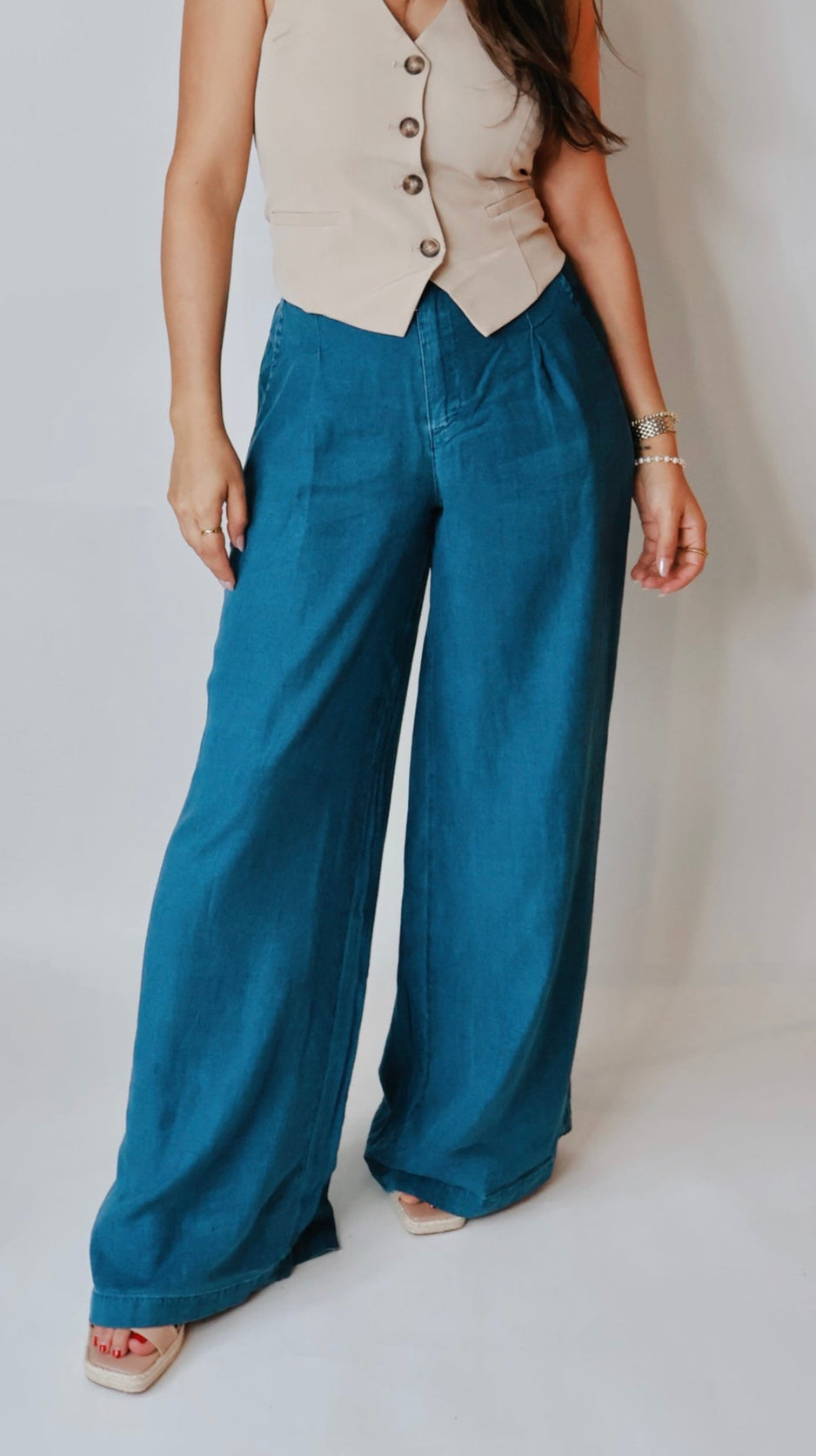 Dark Chambray Trousers