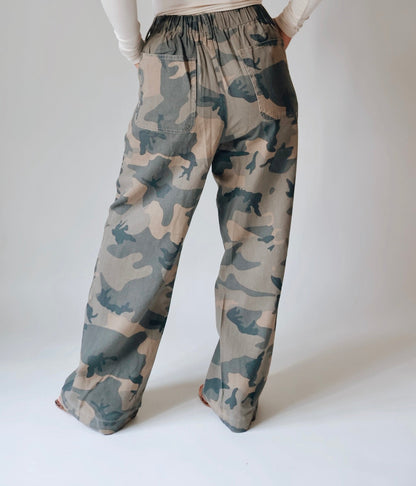 Camo Wide Leg Pants