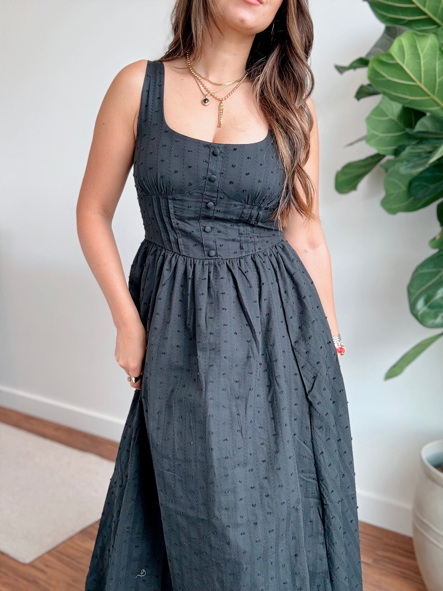 Ginni Black Bustier Dress