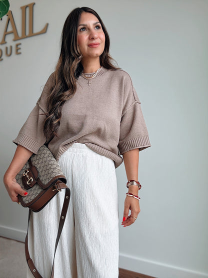 Julia Taupe Sweater