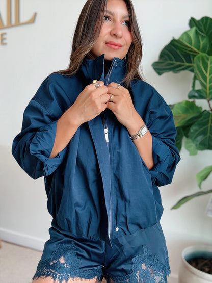 Navy Bomber Jacket