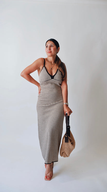 Chocolate Knit Maxi Dress