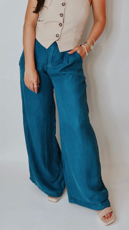 Dark Chambray Trousers