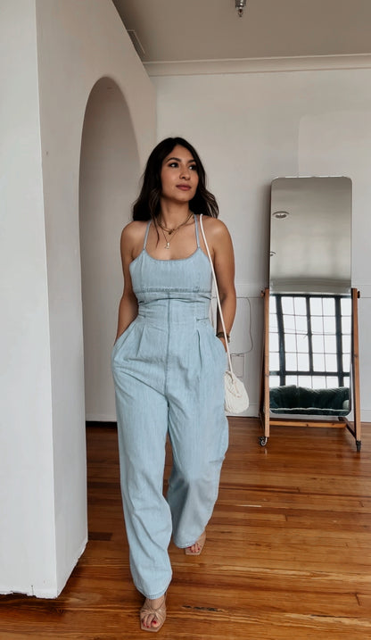 Milan Chambray Jumpsuit