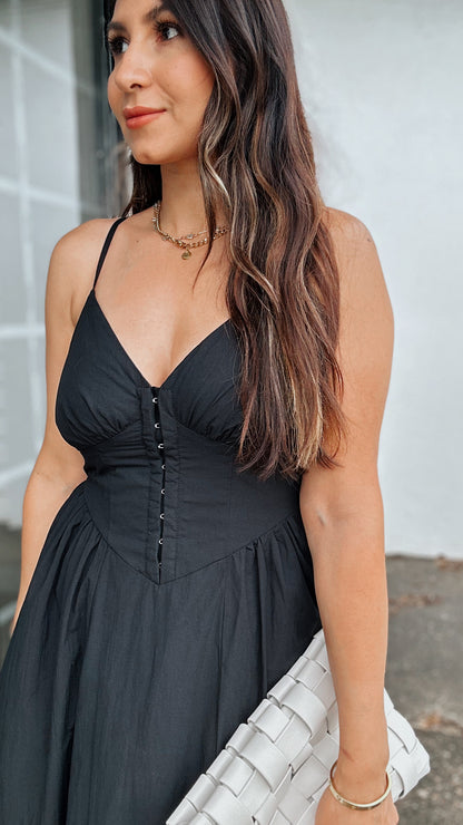 Pennelope Black Corset Dress