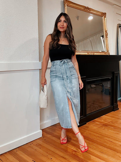 Heidi Midi Denim Skirt