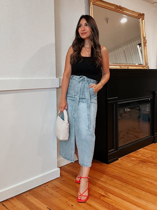 Heidi Midi Denim Skirt