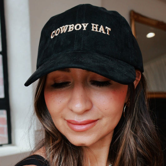 Black Suede COWBOY HAT