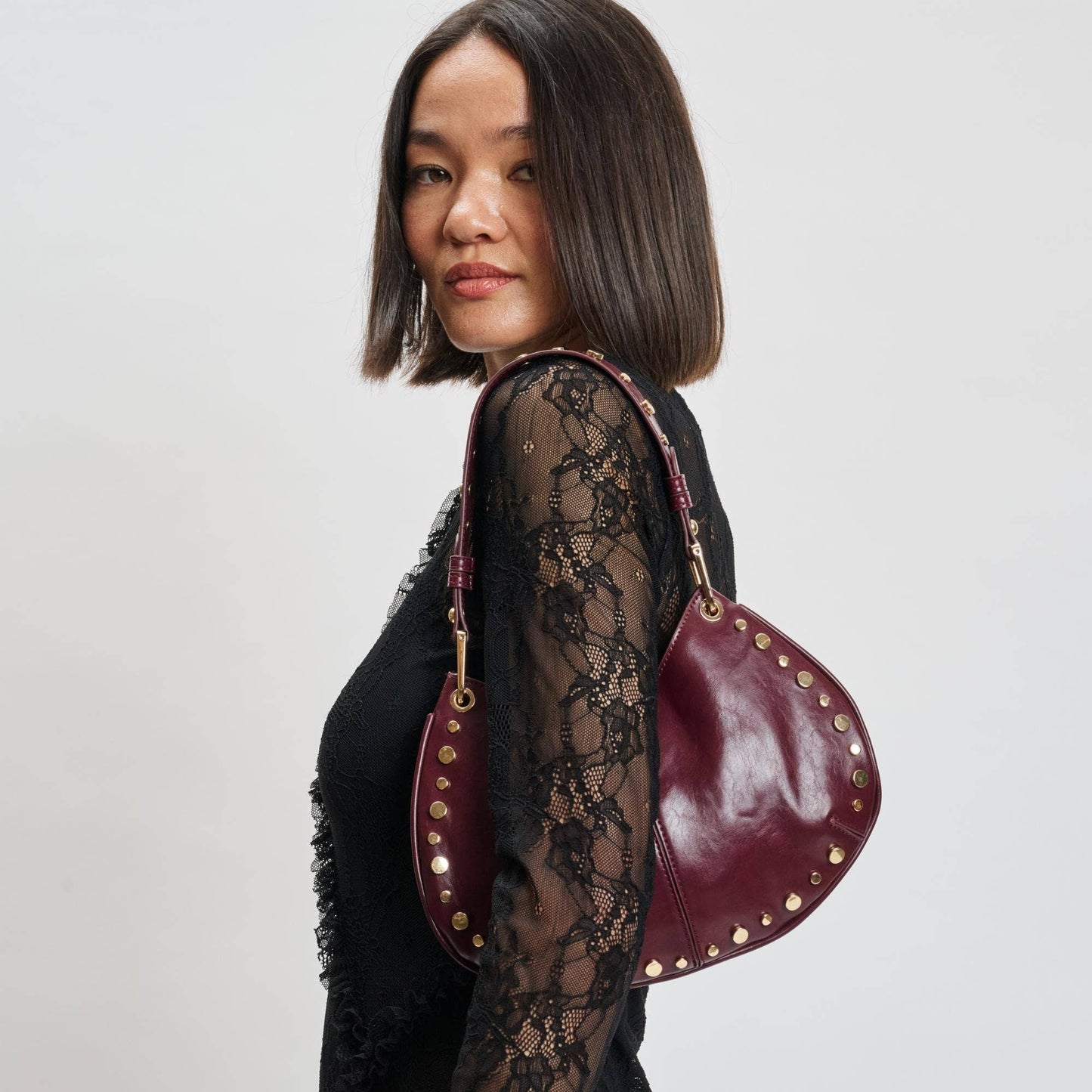 Nova Burgandy Crossbody