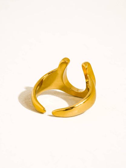 Stone Horseshoe Ring