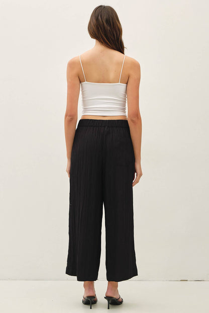 Everyday Crinkle Pants - Black