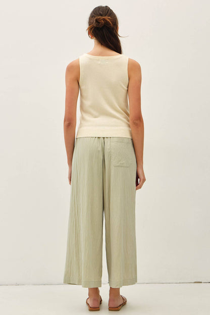 Everyday Crinkle Pants - Sage