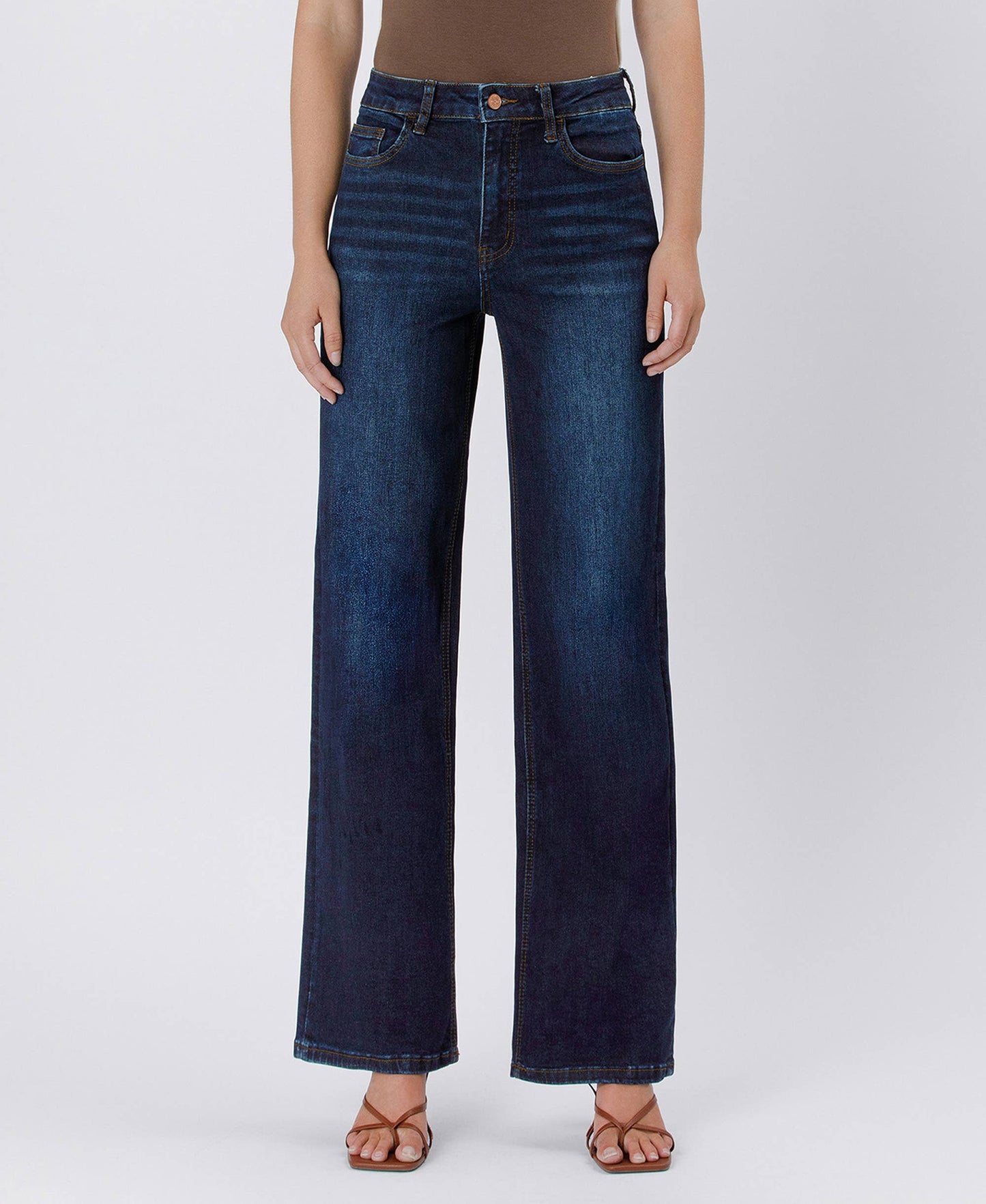 Dark Wash Wide Leg Jeans