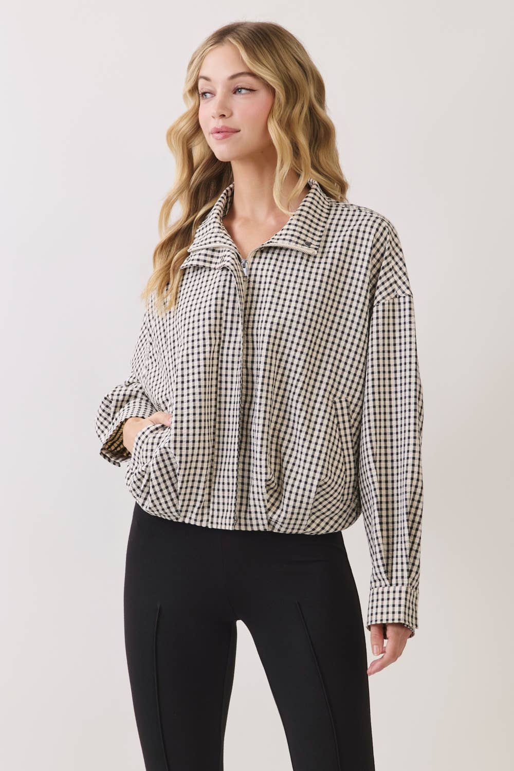 Plaid Cropped Jacket
