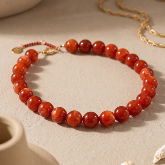 Chunky Red Necklace