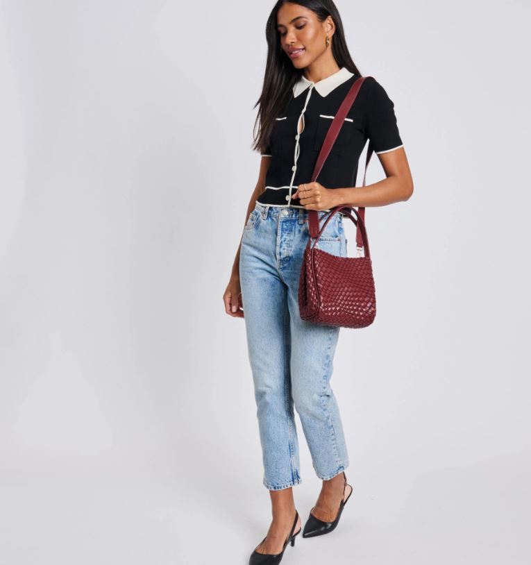 Roxy Burgandy Crossbody