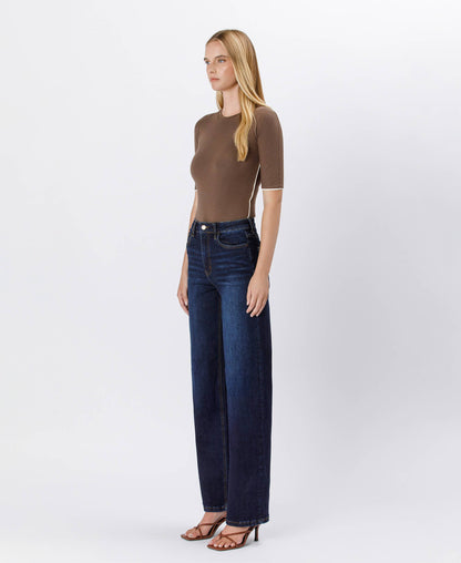 Dark Wash Wide Leg Jeans