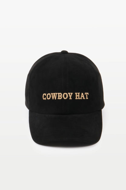 Black Suede COWBOY HAT