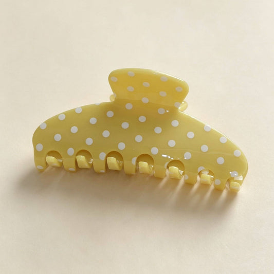Yellow Dots Hair Claw